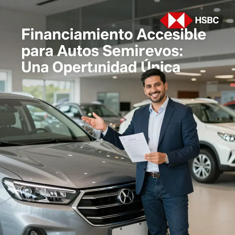 HSBC México facilita financiamiento accesible para la compra de autos seminuevos.