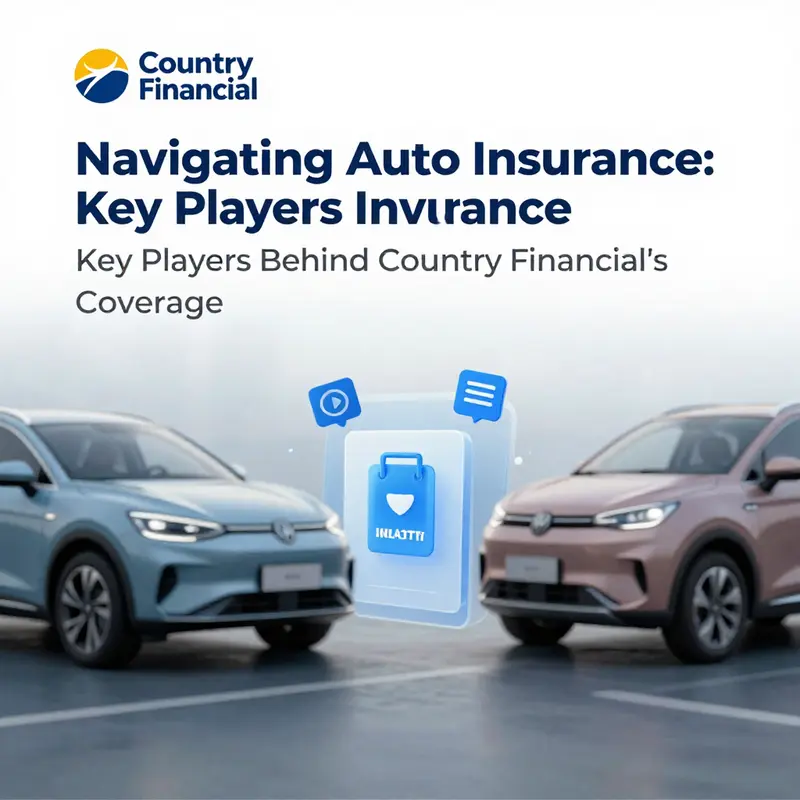 Logos of key companies underwriting auto insurance for Country Financial.