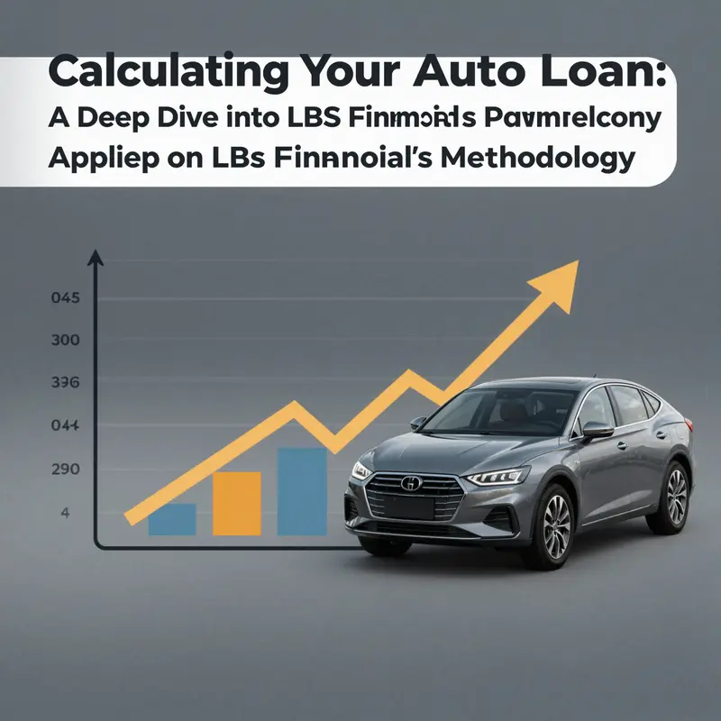 Visual representation of the components involved in calculating auto loan amounts at LBS Financial.