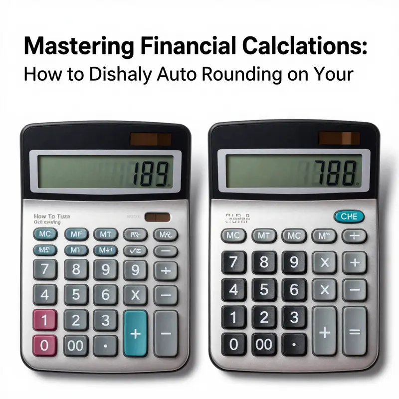 Understanding the display settings to prevent auto rounding on your financial calculator.