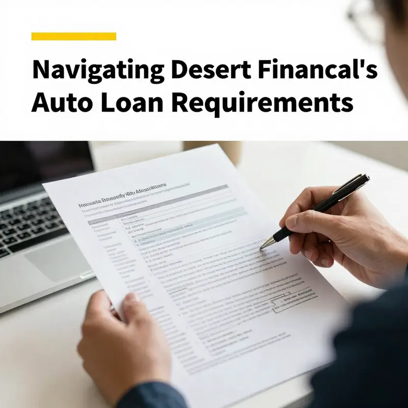 Understanding the role of credit history in securing an auto loan from Desert Financial.