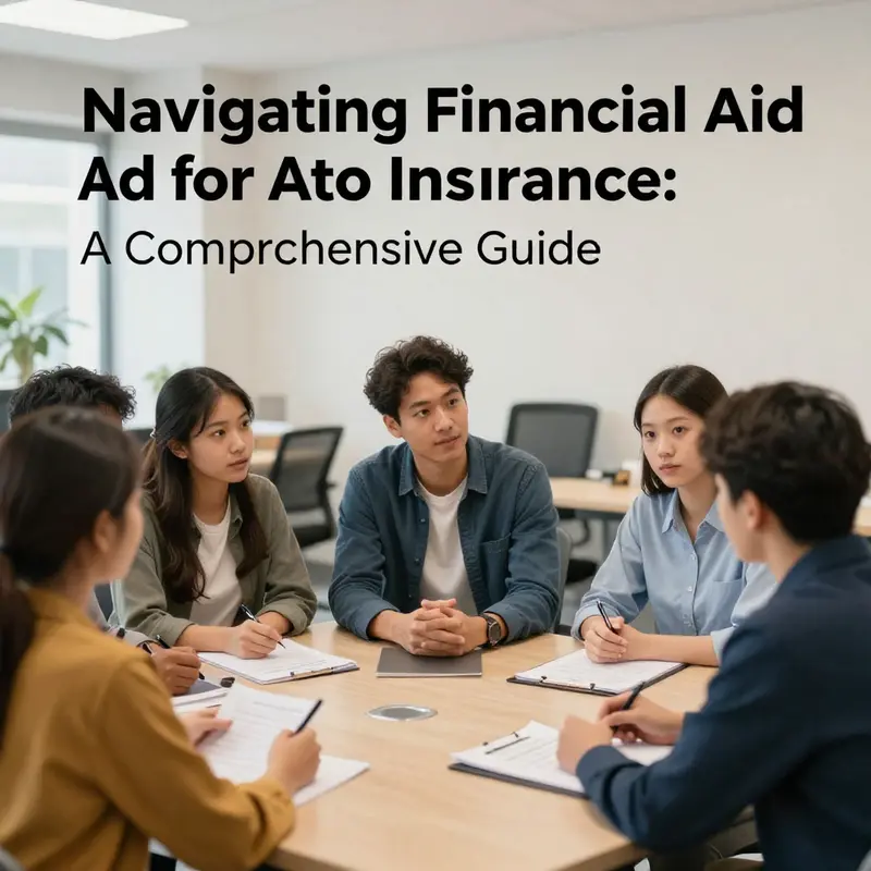 A student explores financial aid policies related to auto insurance coverage.