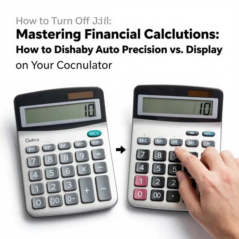 Understanding the display settings to prevent auto rounding on your financial calculator.