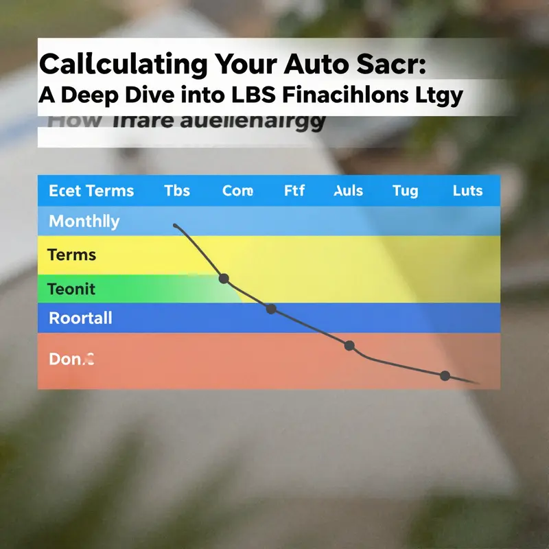 Visual representation of the components involved in calculating auto loan amounts at LBS Financial.