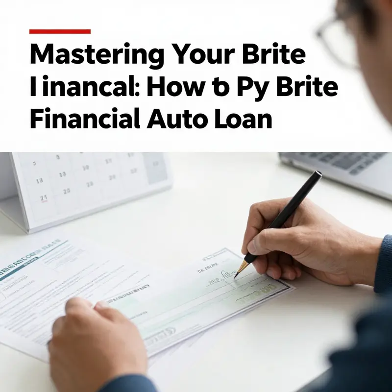 Effortlessly making auto loan payments through Brite Financial’s online platform.