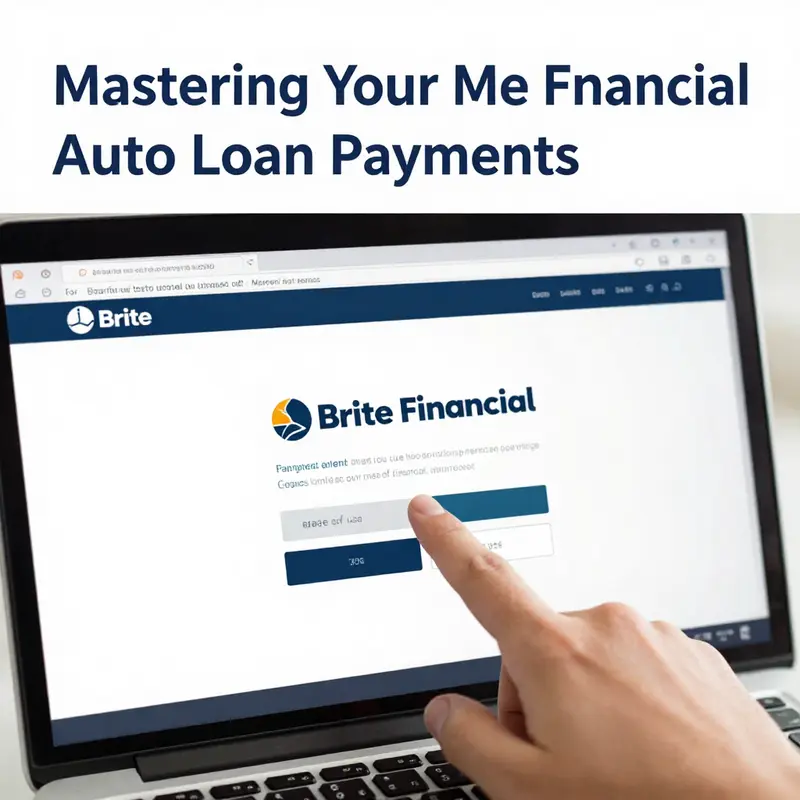 Effortlessly making auto loan payments through Brite Financial’s online platform.