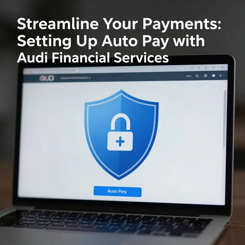 A representative guiding a client through the initial steps of setting up auto pay with Audi Financial Services.