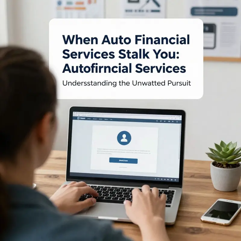 A consumer experiencing overwhelming contact from auto financial service providers.