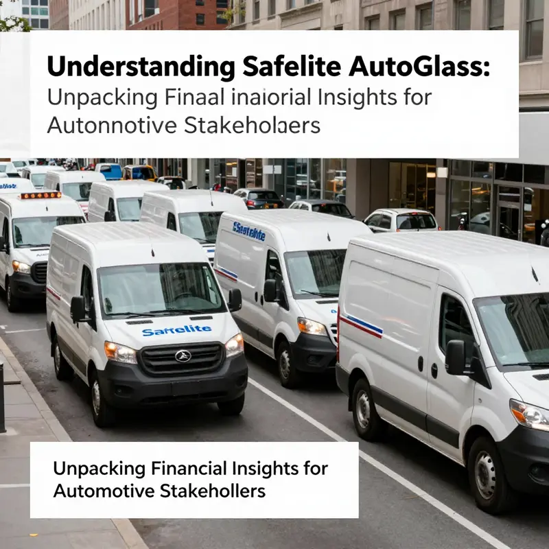 Safelite’s fleet showcasing operational efficiency that contributes to cost savings and sustainability.