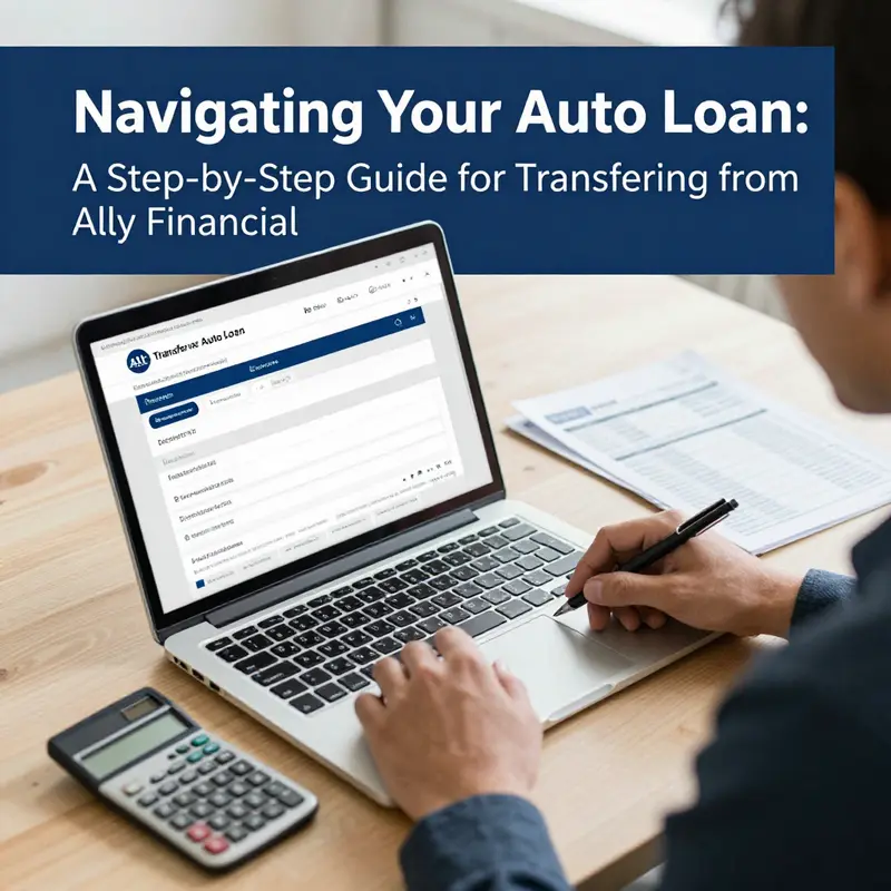 Initial contact with Ally Financial’s customer service for loan transfer options.