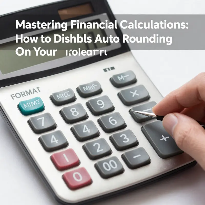Understanding the display settings to prevent auto rounding on your financial calculator.