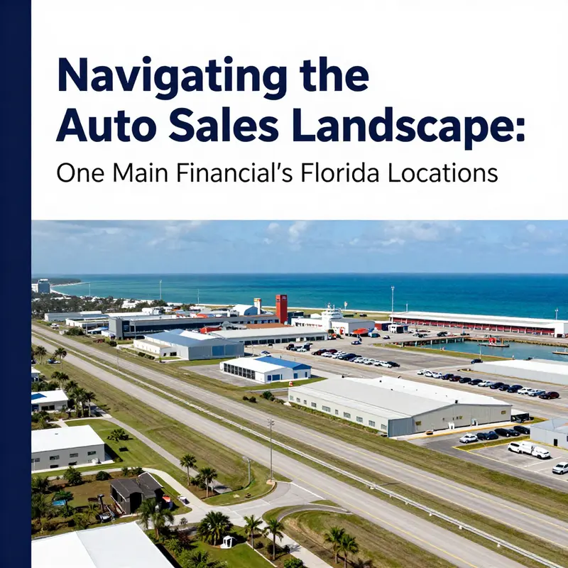 Map showcasing One Main Financial’s auto sales locations across Florida.