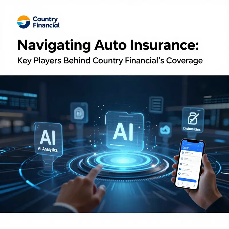 Logos of key companies underwriting auto insurance for Country Financial.