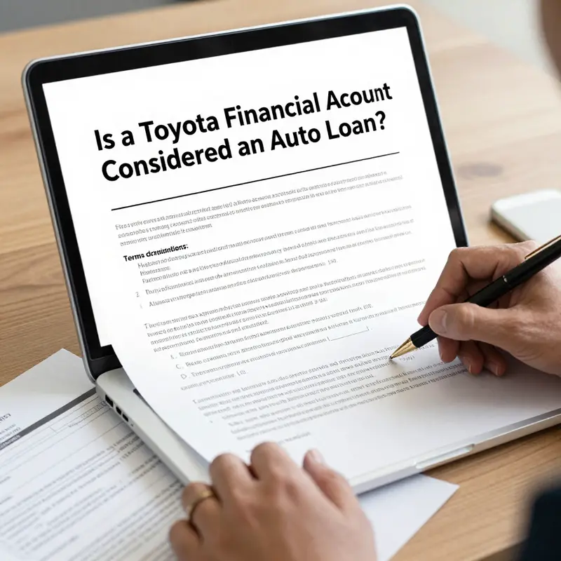 Signing a financing agreement for a Toyota vehicle.