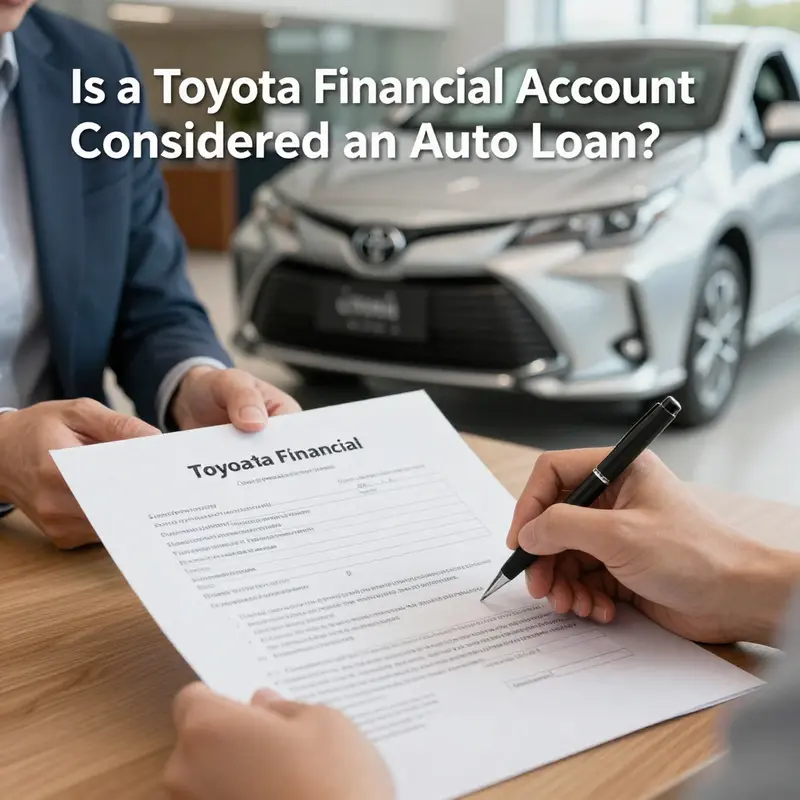 Signing a financing agreement for a Toyota vehicle.