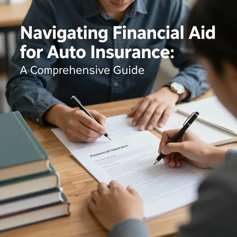 A student explores financial aid policies related to auto insurance coverage.