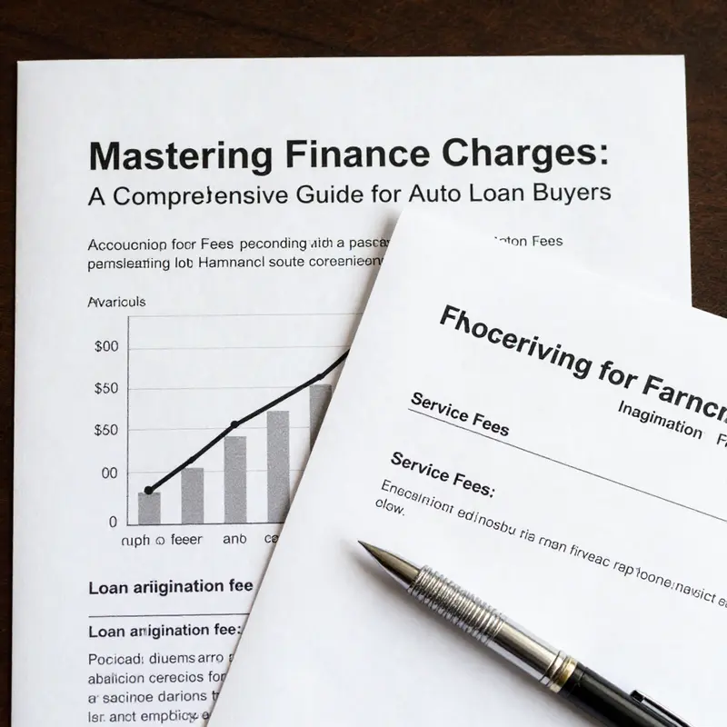 Visual explanation of the different components that make up finance charges in auto loans.