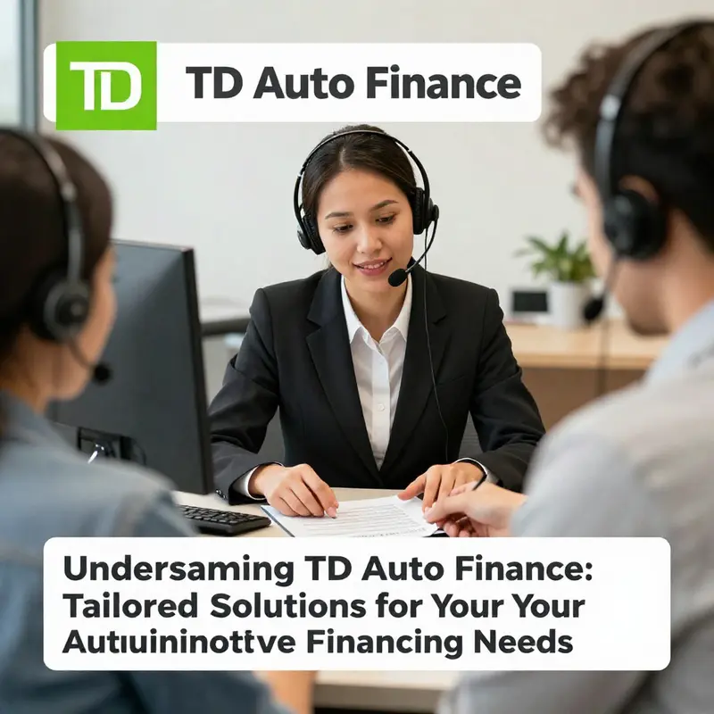 A car dealership where customers are presented with TD Auto Finance’s tailored financing options.