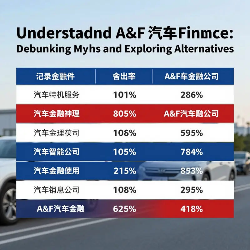 Clarifying the difference between Abercrombie & Fitch and A&F Auto Finance.