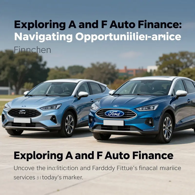 An illustration showing a mix of Ford and Faraday Future vehicles against a backdrop of modern financing solutions.