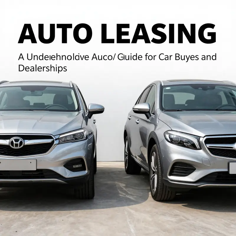 Key concepts in auto finance illustrated visually, representing loans, leasing, and more.