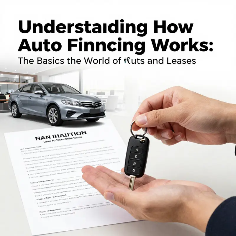 An overview of the auto financing process, illustrating both loans and leases.