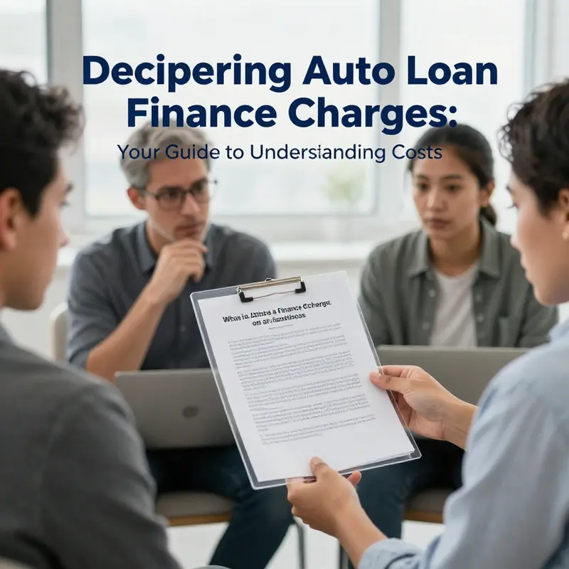 Visual representation of the components that make up a finance charge on an auto loan.