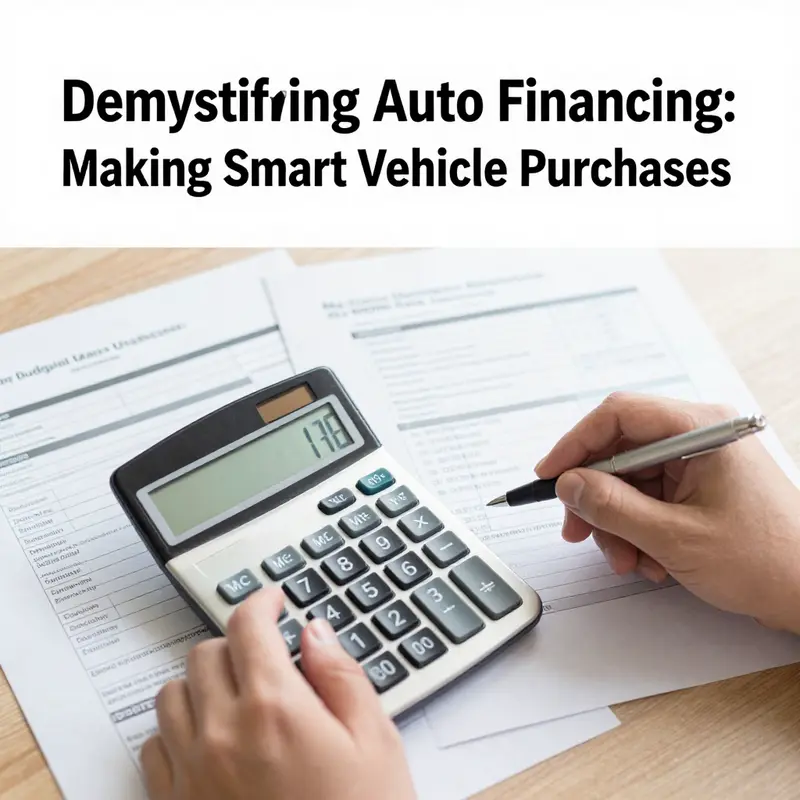 Budgeting and credit scores are essential elements in auto financing.