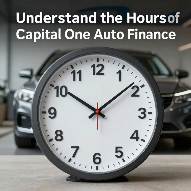 Operational hours displayed on a digital clock with an automobile in the background.