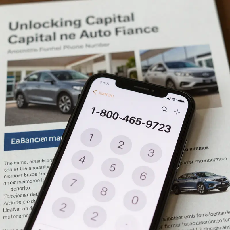 Dialing the Capital One Auto Finance number for seamless auto loan assistance.