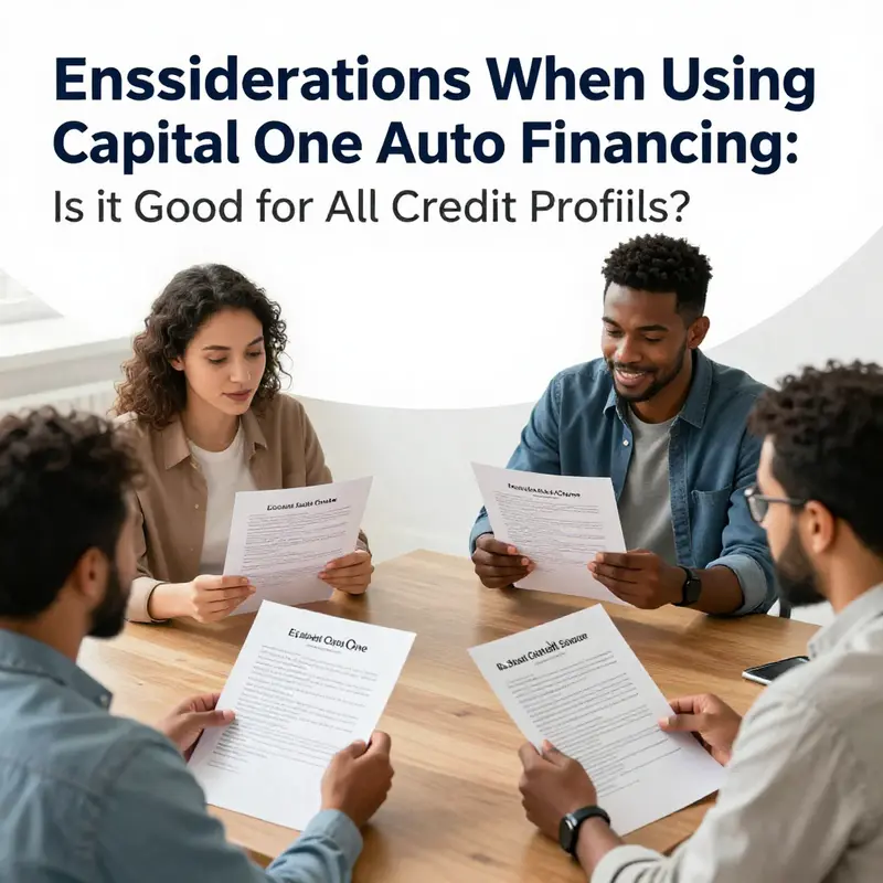 Discussing the benefits of Capital One Auto Financing with a dealership representative.