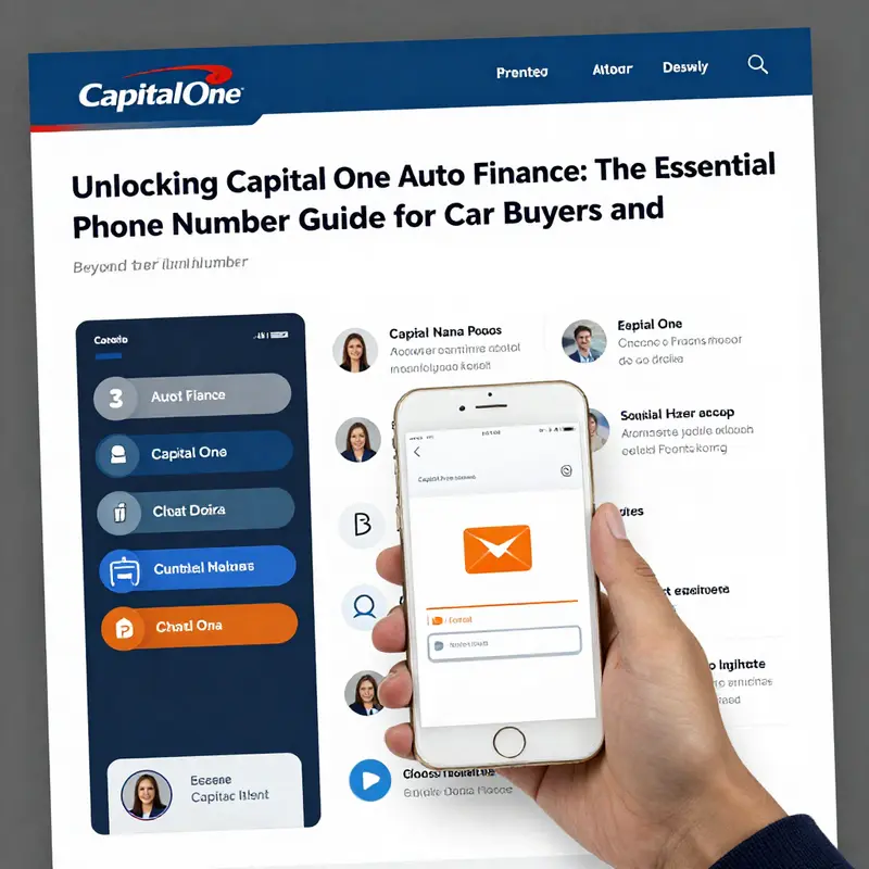 Dialing the Capital One Auto Finance number for seamless auto loan assistance.