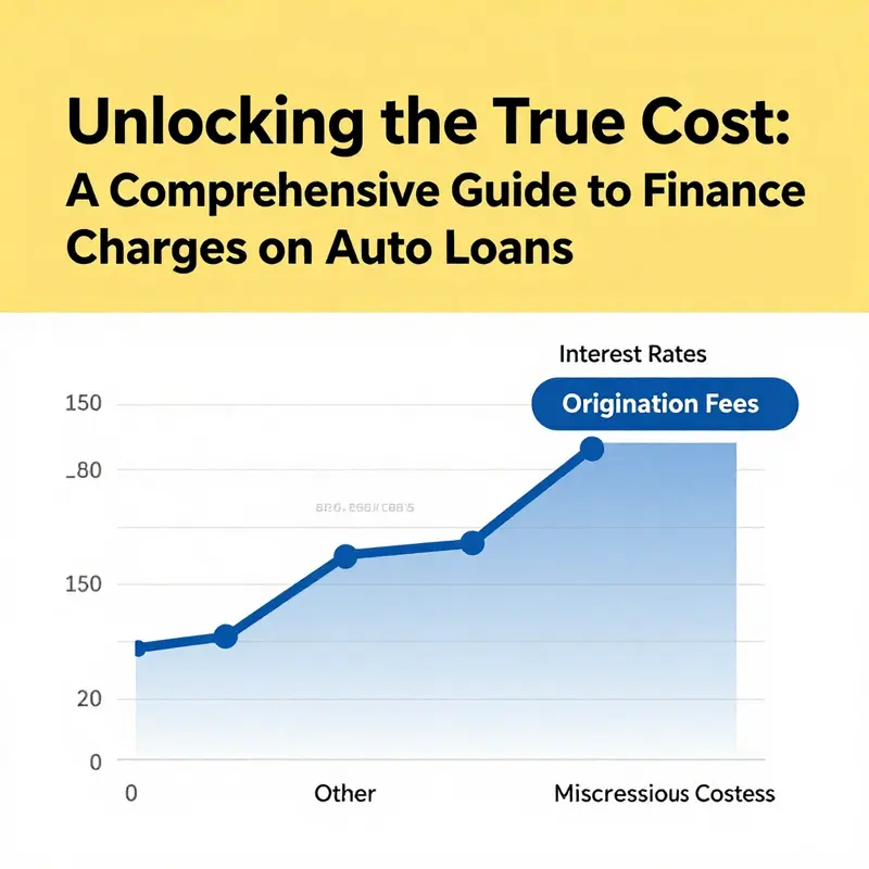 An infographic explaining finance charges and their significance in auto loans.