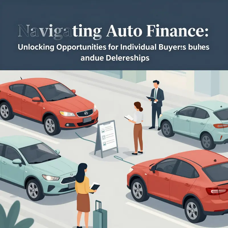 Illustration showcasing the core mechanisms of auto finance through various consumer engagement processes.