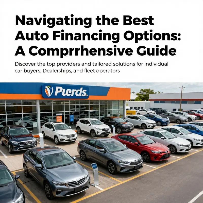 A vibrant dealership lot filled with various vehicles and clear signage for different financing options.