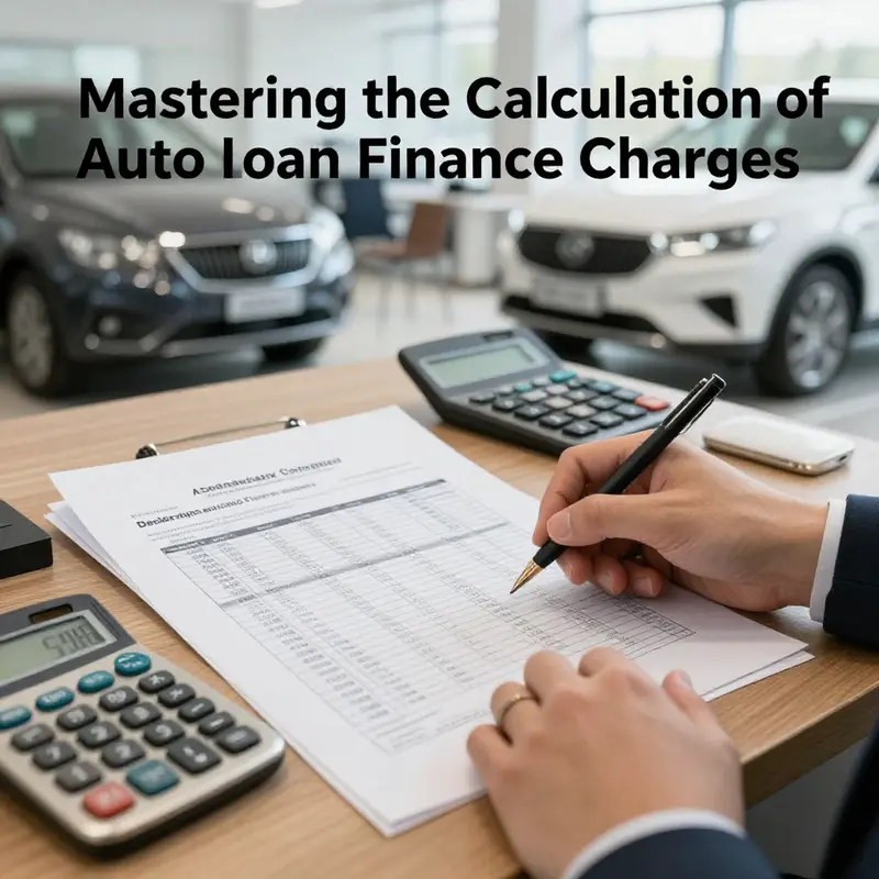 An image depicting a car dealership's finance department focused on auto loan processes.