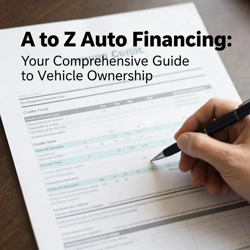 Understanding how to navigate the auto financing application process.