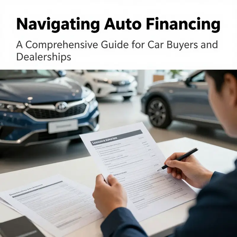 Exploring various auto financing options: loans, leases, and dealer financing.