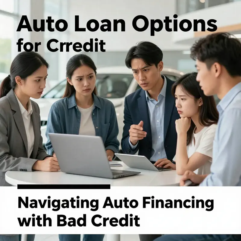 Exploring various auto loan options for individuals with bad credit at a dealership.