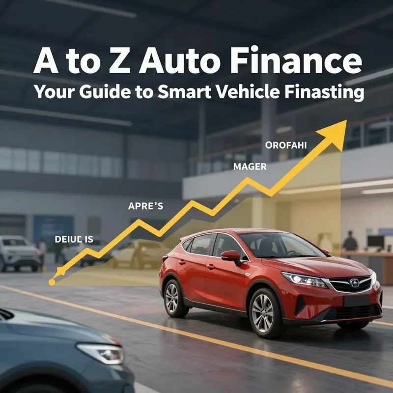 A visual overview of the key concepts in auto finance, highlighting essential components for vehicle buyers and dealerships.