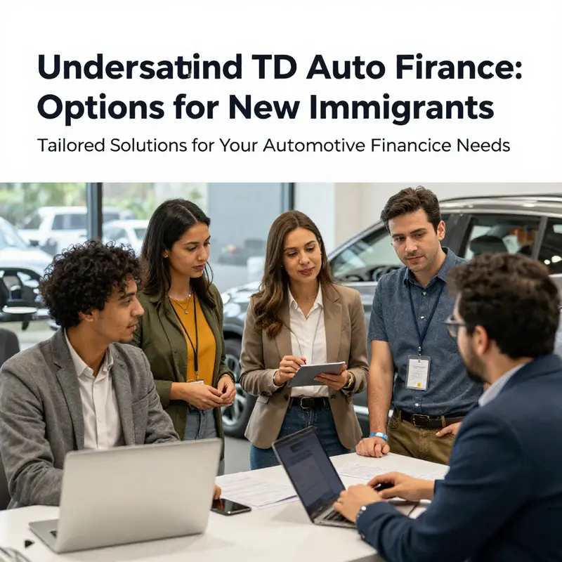 A car dealership where customers are presented with TD Auto Finance’s tailored financing options.
