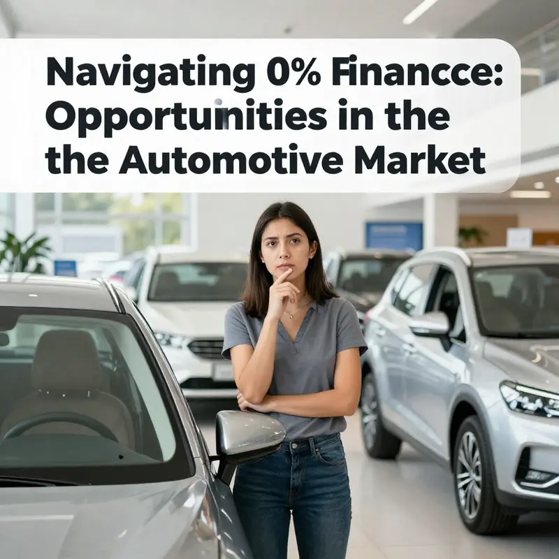 A vibrant display of current 0% financing offers available from leading auto manufacturers.