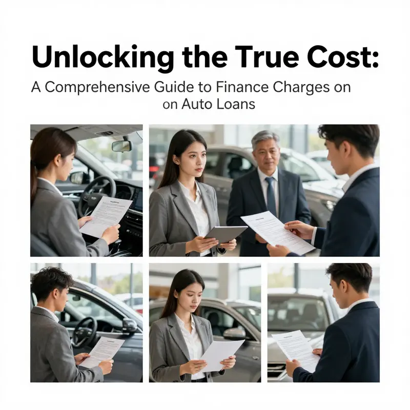 An infographic explaining finance charges and their significance in auto loans.