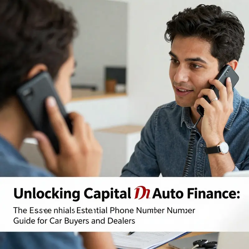 Dialing the Capital One Auto Finance number for seamless auto loan assistance.