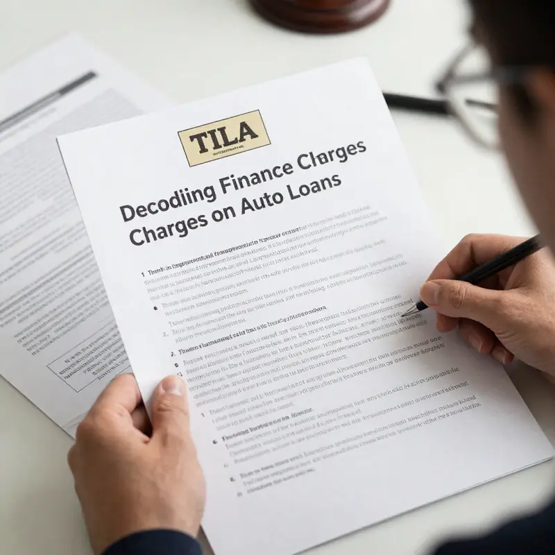 Understanding the essential concepts of finance charges in auto loans.