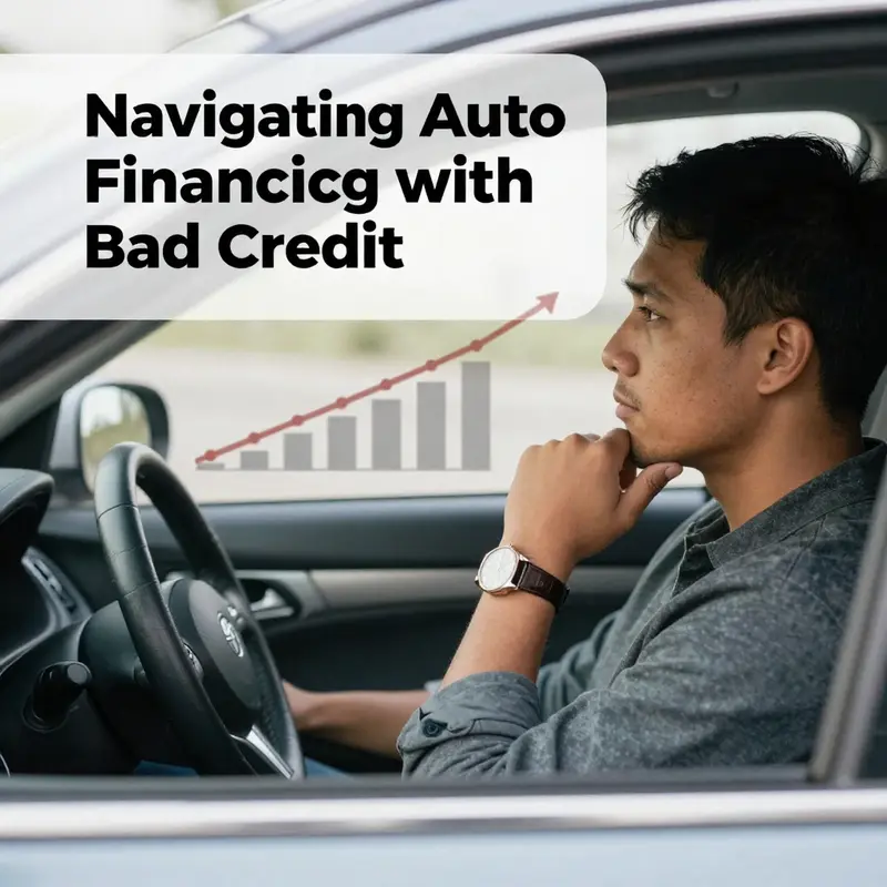Exploring various auto loan options for individuals with bad credit at a dealership.