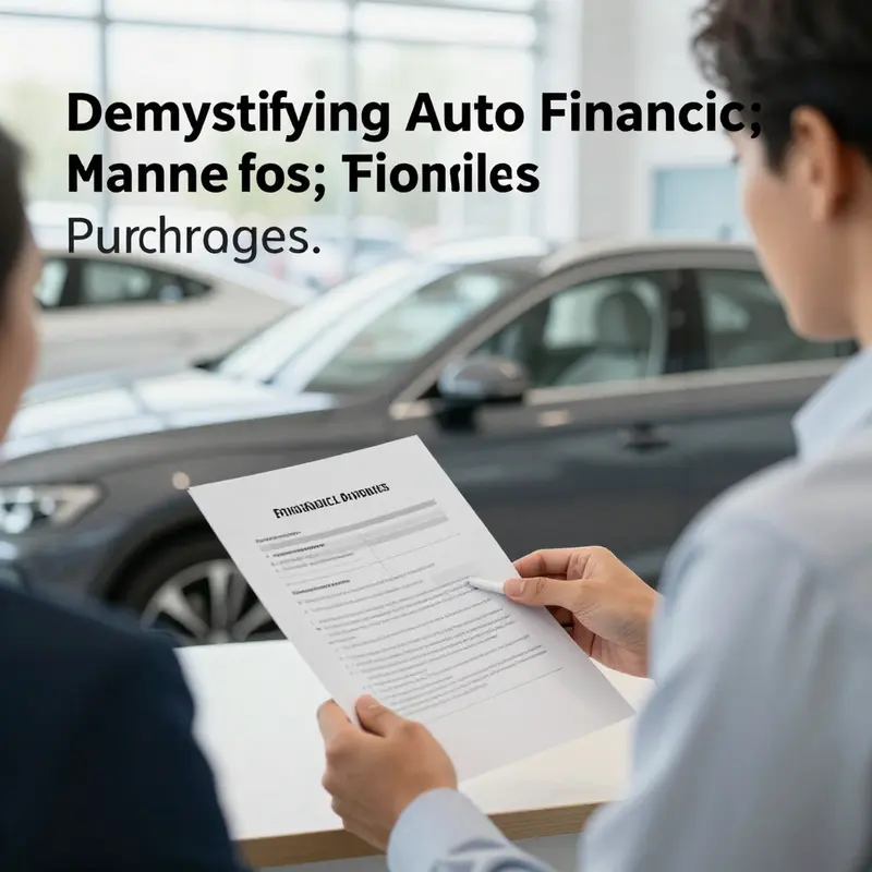 Budgeting and credit scores are essential elements in auto financing.
