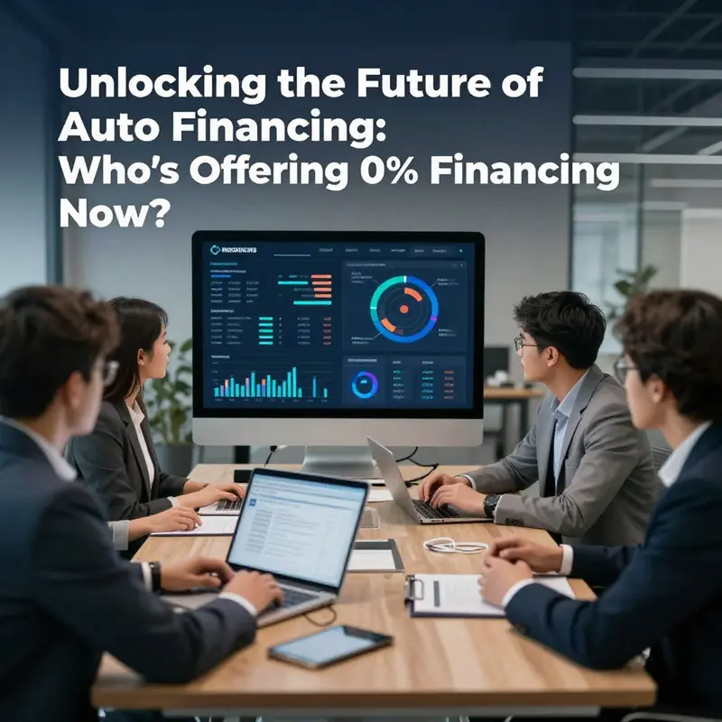 Showroom highlighting mainstream automotive brands offering enticing ‘0 auto financing’ promotions.