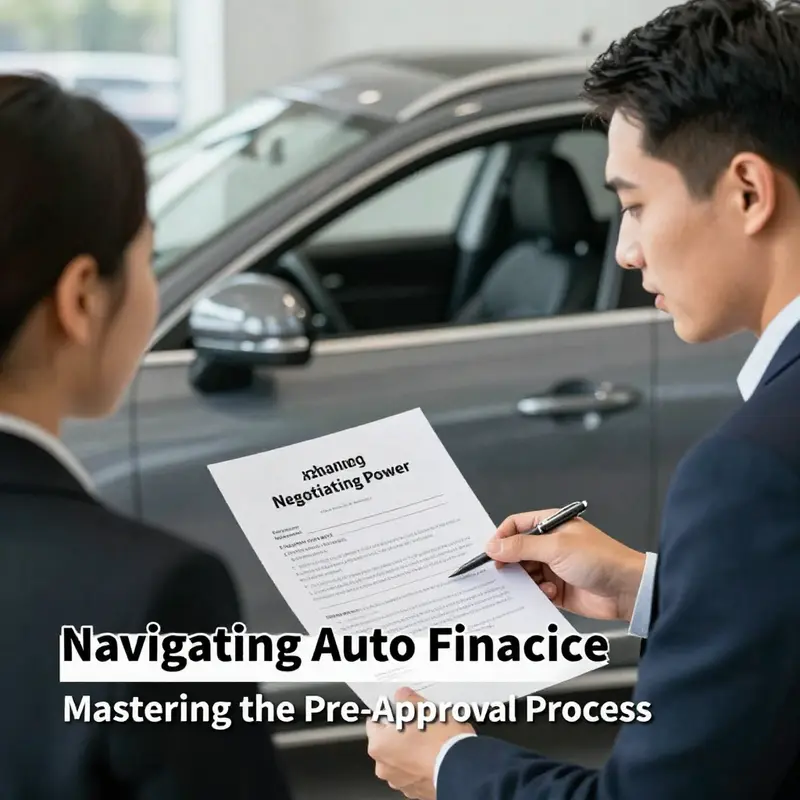 A buyer fills out the necessary application for auto financing.