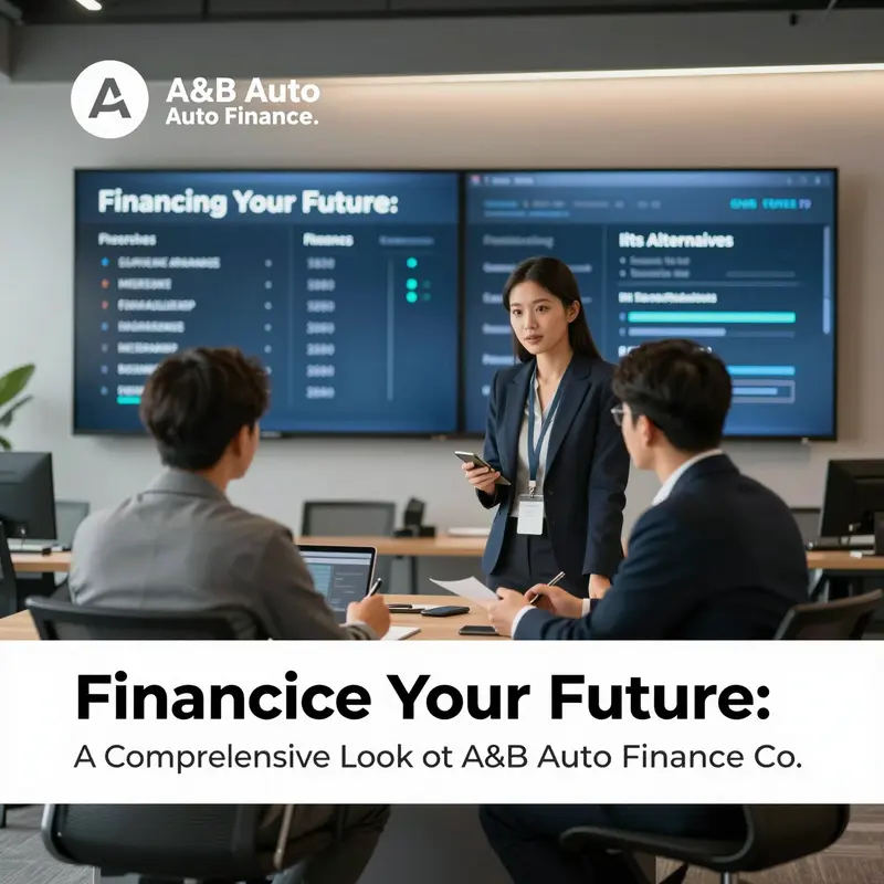 Professionals collaborating on automotive finance solutions at A&B Auto Finance Co.